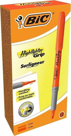 ⁨Zakreślacz Highlighter Grip pomarańcz (12szt) BIC⁩ w sklepie Wasserman.eu