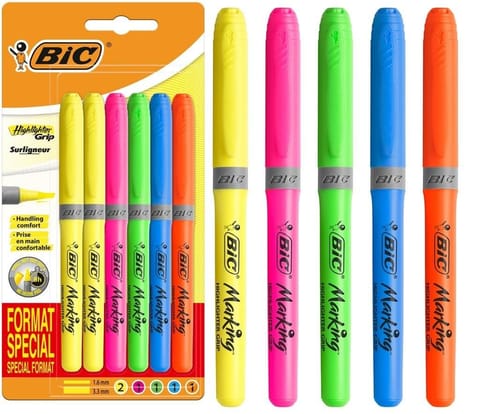 ⁨Zakreślacz highlighter Grip Special Format 6szt⁩ w sklepie Wasserman.eu