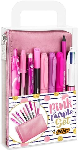 ⁨Zestaw przyborów w etui Pink&Purple⁩ w sklepie Wasserman.eu