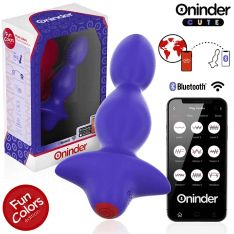 ⁨Oninder Cute - Love Butt Vibrating Anal Plug Dilator - Free Worldwide App⁩ w sklepie Wasserman.eu