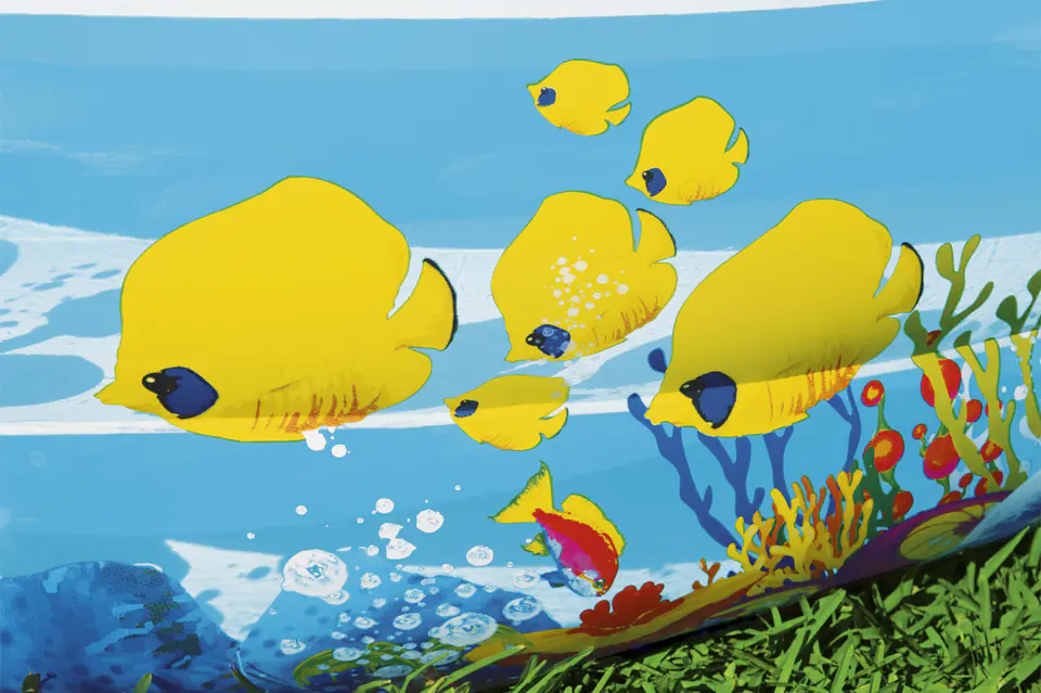 ⁨Bestway 54118 INFLATABLE POOL FAMILY CORAL REEF 262cm x 157cm x 46cm⁩ at Wasserman.eu