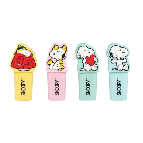 ⁨Snoopy - Zestaw zakreślaczy 4 kolory z topperem 3D⁩ w sklepie Wasserman.eu