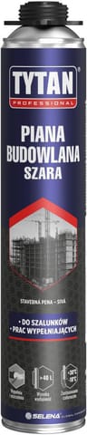 ⁨PIANKA PISTOLETOWA TYTAN BUDOWLANA SZARA 750 ML.⁩ w sklepie Wasserman.eu