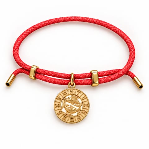 ⁨Regulowana bransoletka ze znakiem zodiaku Ryby (B26/TAL/46AU)⁩ w sklepie Wasserman.eu