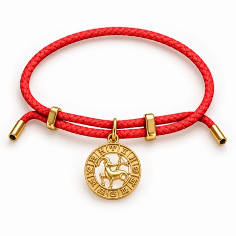 ⁨Regulowana bransoletka ze znakiem zodiaku Koziorożec (B26/TAL/46/11AU)⁩ w sklepie Wasserman.eu