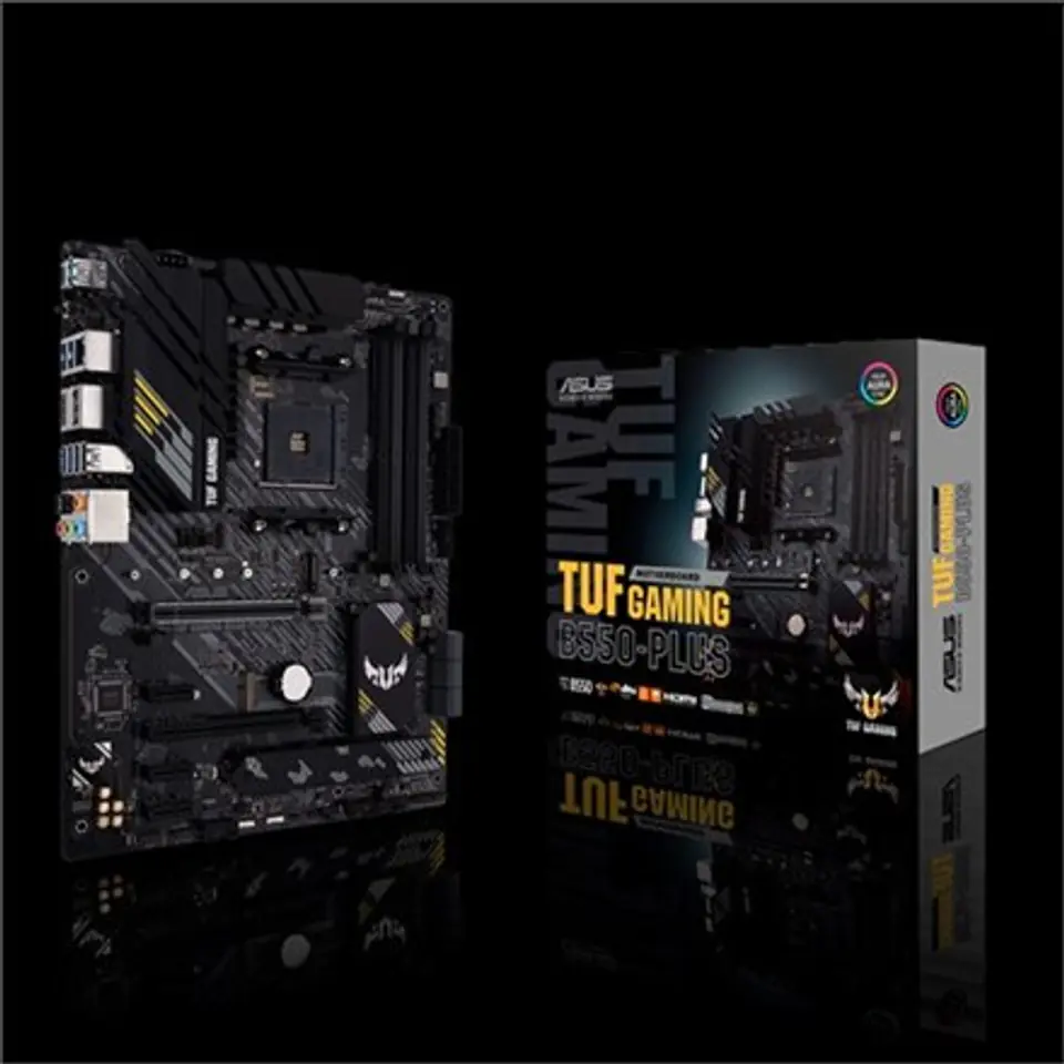 ⁨Asus TUF GAMING B550-PLUS Memory slots 4, Processor family AMD, ATX, DDR4, Processor socket AM4, Chipset AMD B⁩ w sklepie Wasserman.eu