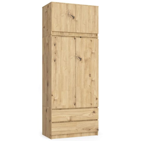 ⁨SZAFA Z NADSTAWKĄ S90 2D 2SZ CLP PK DĄB ARTISAN⁩ w sklepie Wasserman.eu