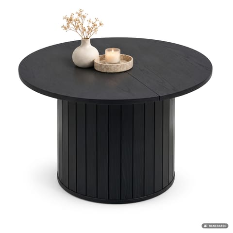 ⁨Stolik kawowy okrągły NUBO 60 cm Czarny⁩ w sklepie Wasserman.eu