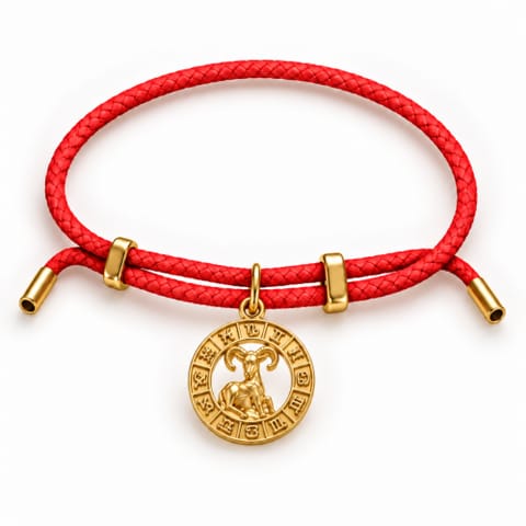 ⁨Regulowana bransoletka ze znakiem zodiaku Baran (B26/TAL/46/8AU)⁩ w sklepie Wasserman.eu