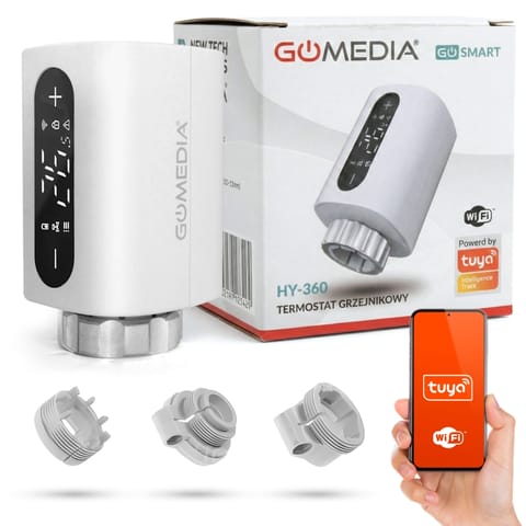 ⁨Głowica Termostatyczna Grzejnika Inteligentny Zawór Tuya Smart Home WiFi⁩ w sklepie Wasserman.eu