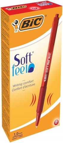 ⁨Długopis Soft Feel czerwony (12szt) BIC⁩ w sklepie Wasserman.eu