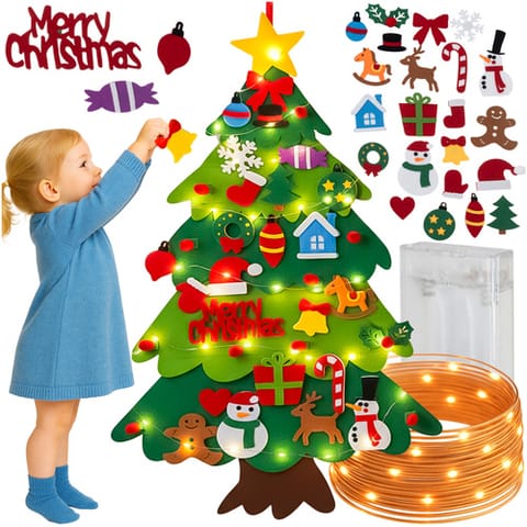 ⁨Choinka filcowa LED Kruzzel 26548⁩ w sklepie Wasserman.eu