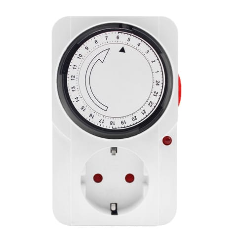 ⁨Programator czasowy, mechaniczny, 24h; ip20 schuko⁩ w sklepie Wasserman.eu