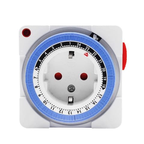 ⁨Programator czasowy, mechaniczny, 24h; ip20 schuko⁩ w sklepie Wasserman.eu