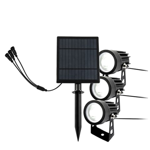 ⁨Lampa ogrodowa solarna 3x350lm (2w)/6000k – ip44⁩ w sklepie Wasserman.eu