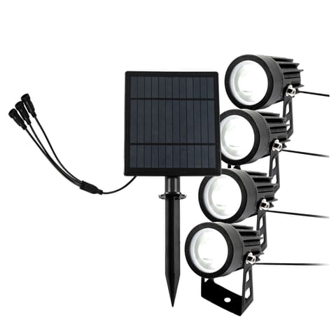⁨Lampa ogrodowa solarna 4x350lm (2w)/6000k -ip44⁩ w sklepie Wasserman.eu