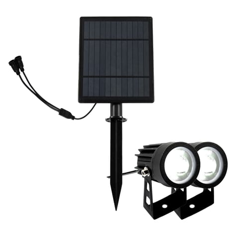⁨Lampa ogrodowa solarna 2x350lm (2w)/6000k – ip44⁩ w sklepie Wasserman.eu
