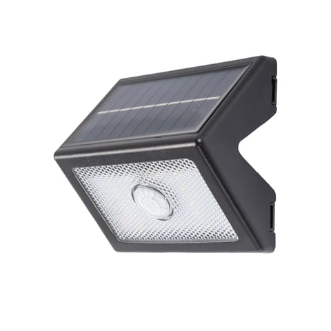 ⁨Lampa ścienna solarna czujnik ruchu i zmierzchu; 3w; 400lm; 5000k; ładowanie usb-c – ip44⁩ w sklepie Wasserman.eu