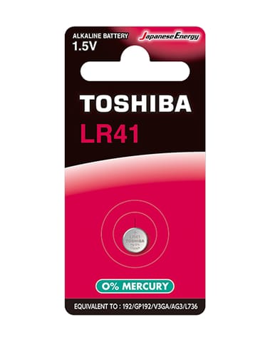 ⁨Toshiba LR41 Alkaline battery 1 pc⁩ at Wasserman.eu