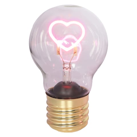 ⁨Dekoracja świetlna ; żarówka led na baterie – serce; lumen 2700-3000k⁩ w sklepie Wasserman.eu