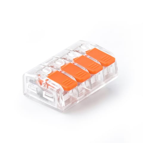⁨Komplet 5szt szybkozłączek z dźwigniami do wszystkich rodzajów przewodów: sz-4d; 32a ; 450v;przewód elastyczny 0,2-1,5mm?,przewód sztywny 0,2-4mm?⁩ w sklepie Wasserman.eu
