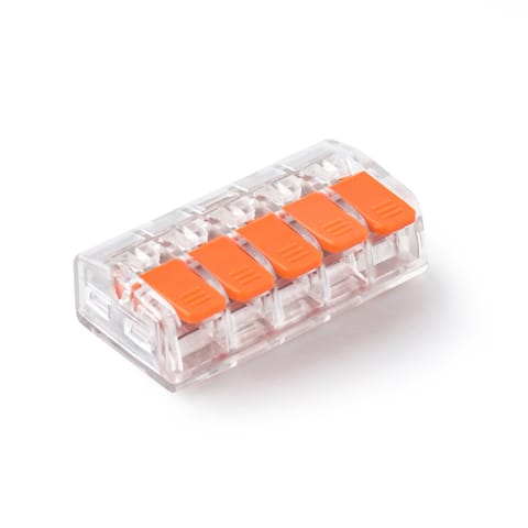 ⁨Komplet 5szt szybkozłączek z dźwigniami do wszystkich rodzajów przewodów: sz-5d; 32a ; 450v;przewód elastyczny 0,2-1,5mm?,przewód sztywny 0,2-4mm?⁩ w sklepie Wasserman.eu