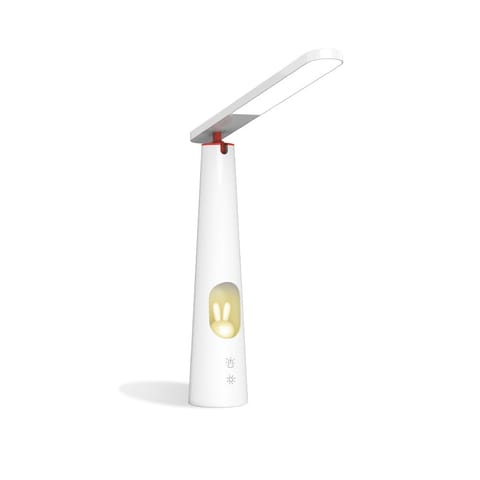⁨Lampa biurkowa led 7,5w ze świecącym króliczkiem pure flb-150 elena biała 1200 mah forever light⁩ w sklepie Wasserman.eu