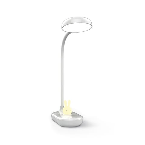 ⁨Lampa biurkowa led 4,5w ze świecącym króliczkiem pure flb-30 astrid biała 1200 mah forever light⁩ w sklepie Wasserman.eu