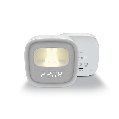 ⁨Budzik z nocnym króliczkiem led pure fnl-06 aurora biały kwadratowy, 1200 mah forever light⁩ w sklepie Wasserman.eu