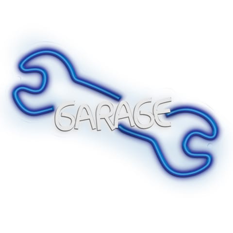 ⁨Neon plexi led garage błękit biały nne22 neolia⁩ w sklepie Wasserman.eu