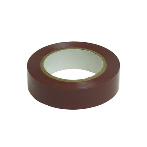 ⁨Taśma izolacyjna brązowa pvc 19mm/20m⁩ w sklepie Wasserman.eu