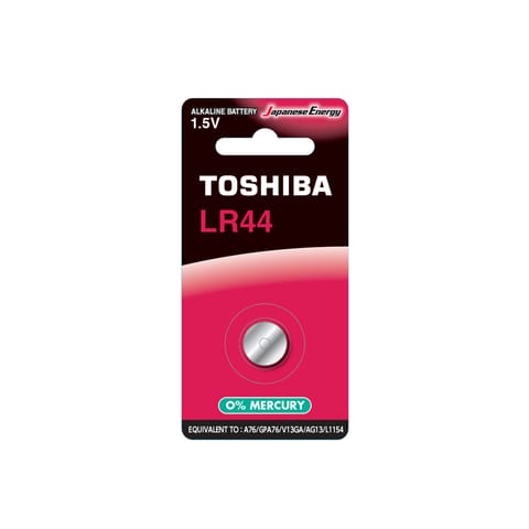 ⁨Battery Toshiba AG13 LR44 A76 blister 2pcs⁩ at Wasserman.eu