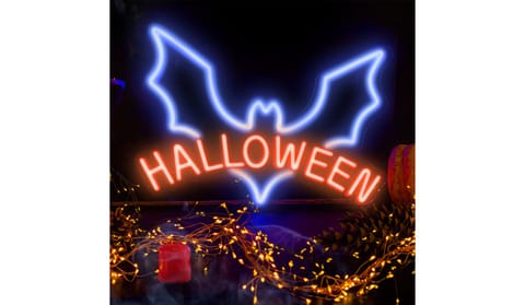 ⁨Neon plexi led halloween niebieski czerwony nne17 neolia⁩ w sklepie Wasserman.eu