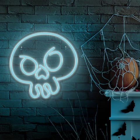 ⁨Neon plexi led czaszka graffiti turkus fpne15 forever light⁩ w sklepie Wasserman.eu