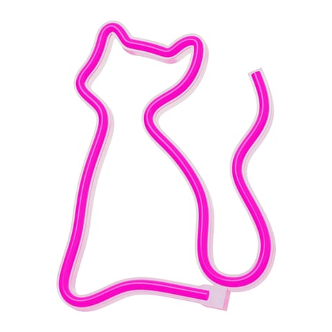 ⁨Neon led kot różowy bat + usb flneo4 forever light⁩ w sklepie Wasserman.eu