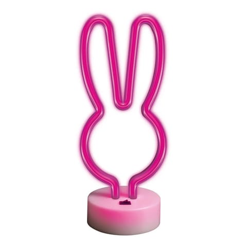 ⁨Neon na podstawce led króliczek róż fsne04 forever light⁩ w sklepie Wasserman.eu