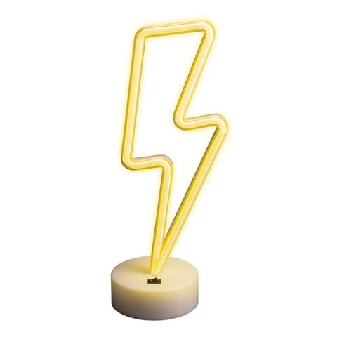 ⁨Neon na podstawce led piorun biały fsne03 forever light⁩ w sklepie Wasserman.eu