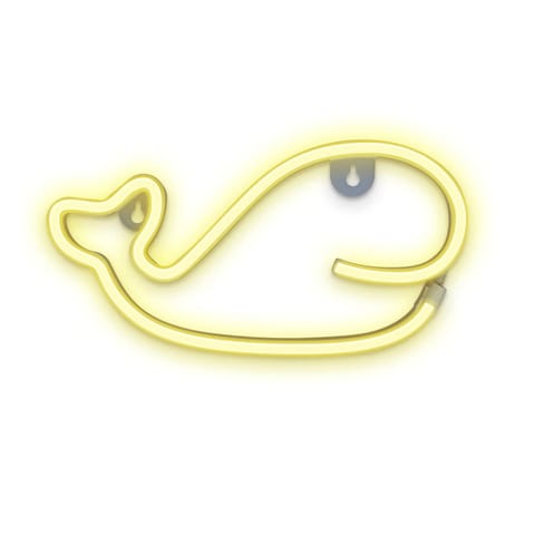 ⁨Neon led wieloryb ciepły biały bat + usb flneo9 forever light⁩ w sklepie Wasserman.eu