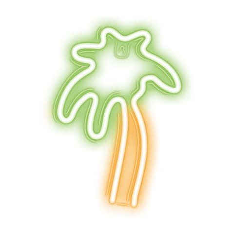 ⁨Neon led palma pomarańcz zielona nne04 neolia⁩ w sklepie Wasserman.eu