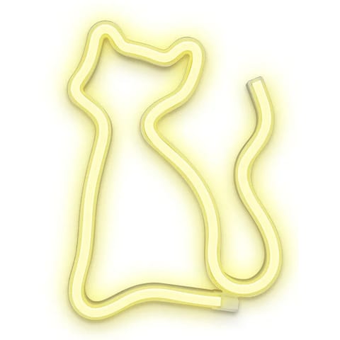 ⁨Neon led kot ciepły biały bat + usb flneo3 forever light⁩ w sklepie Wasserman.eu