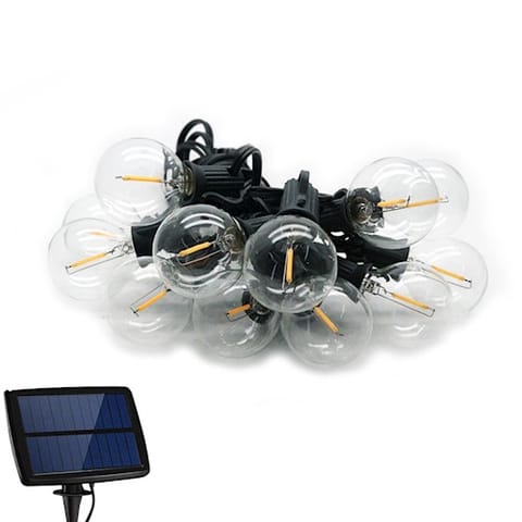 ⁨LIGHT GARLAND 5,5m OUTDOOR+10 BULBS G40 SOLAR IP44 (1LM)⁩ at Wasserman.eu