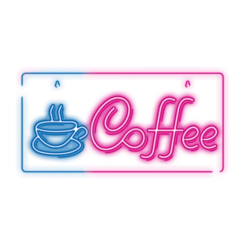 ⁨Neon plexi led coffee niebieski róż nne11 neolia⁩ w sklepie Wasserman.eu