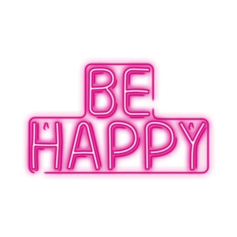⁨Neon plexi led be happy róż nne10 neolia⁩ w sklepie Wasserman.eu