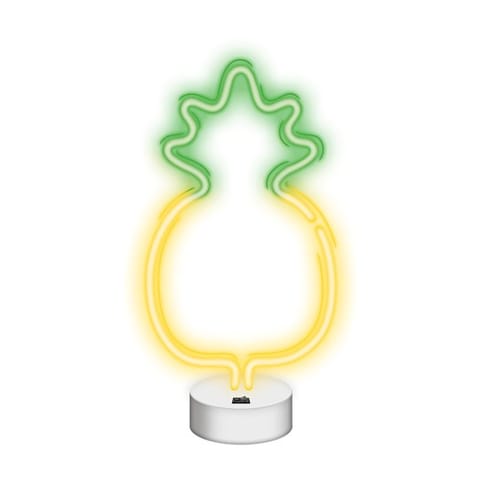 ⁨Neon na podstawce led ananas żółto zielony nne05 neolia⁩ w sklepie Wasserman.eu