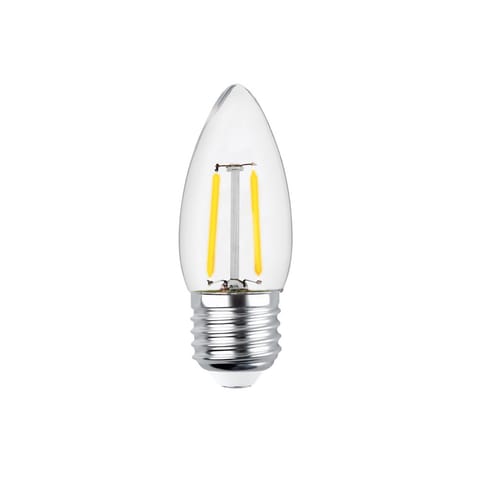 ⁨Żarówka led filament e27 c35 2w 230v 2700k 250lm cog przezroczysta forever light⁩ w sklepie Wasserman.eu
