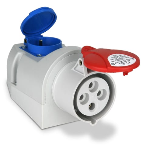 ⁨Gniazdo siłowe stałe 4p + gniazdo 250v 2p+z⁩ w sklepie Wasserman.eu