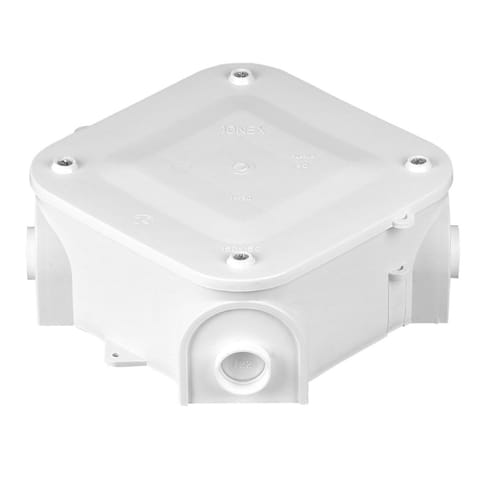 ⁨Puszka odgałęźna, n/t do rurek instalacyjnych ip-20, biała⁩ w sklepie Wasserman.eu
