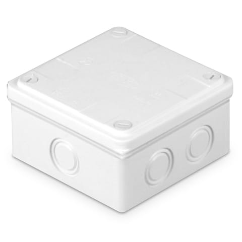 ⁨Puszka instalacyjna odgałęźna, naścienna 100x100x50, ip67 przy zastosowaniu dławników gwintowych (bez dławnika)⁩ w sklepie Wasserman.eu