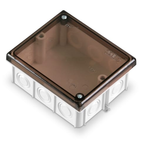 ⁨Puszka instalacyjna, izolacyjna, odgałęźna, 14-wlotowa, wtynkowa z osłabieniami ścianek, z pazurkami do mocowania w płytach gipsowych, PO, ?16÷21, IP20, wymiar 8096⁩ w sklepie Wasserman.eu