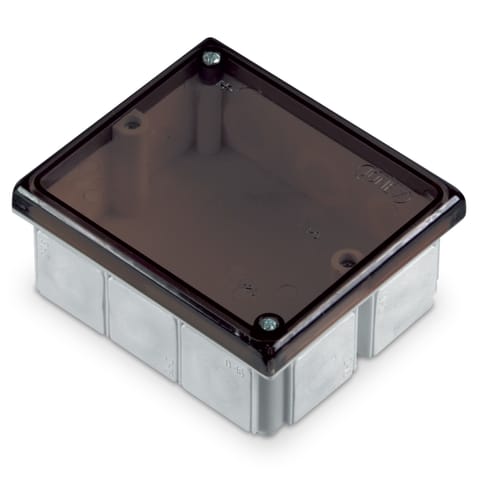 ⁨Puszka instalacyjna, izolacyjna, odgałęźna, 10-wlotowa, n/t, z dławicami D-16, IP54, wymiar 8095⁩ w sklepie Wasserman.eu